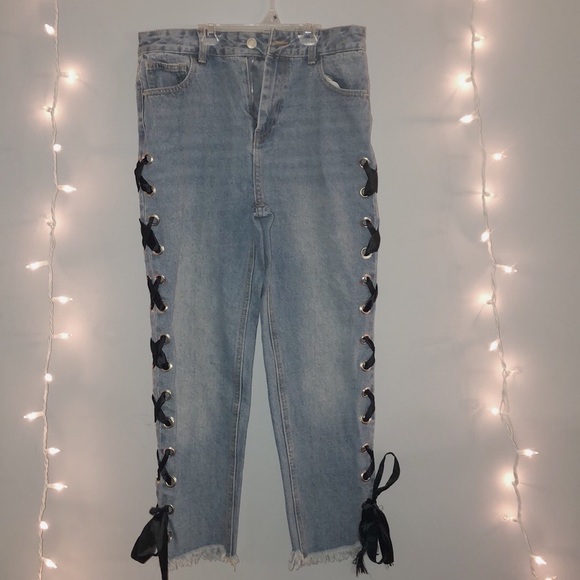 san souci ribbon mom jeans - Picture 3 of 7